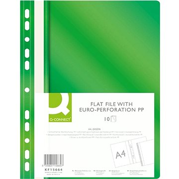 E-shop Q-CONNECT A4 mit Eurolochung, grün - 10er-Pack