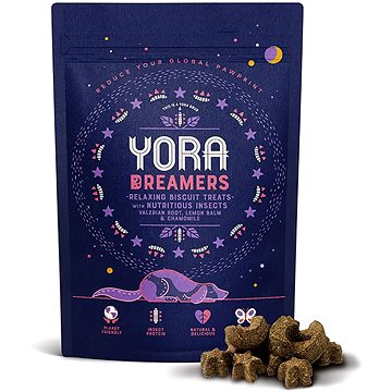 Yora Dog maškrty z hmyzu Dreamers upokojujúce 100 g