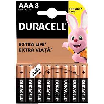 E-shop Duracell Basic Alkaline Batterie AAA - 8 Stück