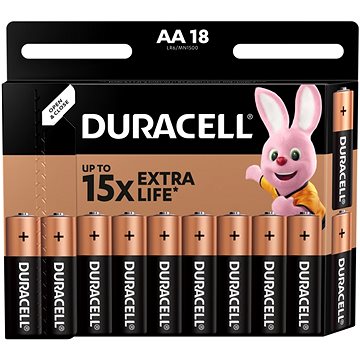 E-shop Duracell Basic Alkaline Batterie AA - 18 Stück