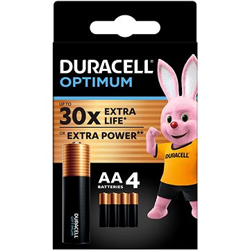 E-shop DURACELL Optimum Alkalische AA Batterien - 4 Stück