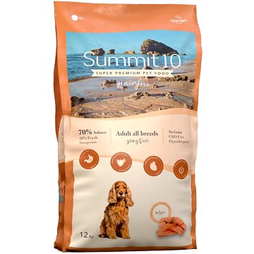 Summit 10 granule Grain Free Adult Dog Losos so zemiakmi 12 kg