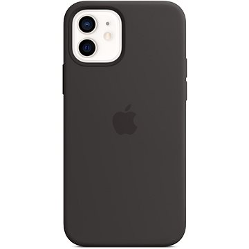 Apple iPhone 12 a 12 Pro Silikonový kryt s MagSafe černý