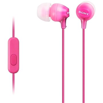 Sluchátka do uší Sony MDR-EX15AP, růžová