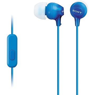 Sluchátka do uší Sony MDR-EX15AP, modrá