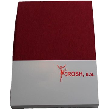 Rosh Jersey prostěradlo EXCLUSIVE 90 × 200cm - Bordó