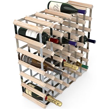 RTA stojan na 42 lahví vína, přírodní borovice - pozinkovaná ocel / rozložený