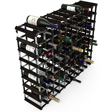 RTA stojan na 90 lahví vína, černý jasan - pozinkovaná ocel / rozložený