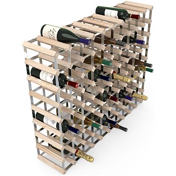 RTA stojan na 90 lahví vína, přírodní borovice - pozinkovaná ocel / rozložený