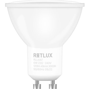 E-shop RETLUX RLL 447 GU10 zar.3step DIMM 6W WW