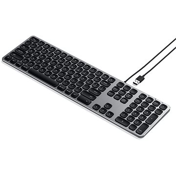 E-shop Satechi Aluminum Wired Keyboard for Mac - Space Gray - US