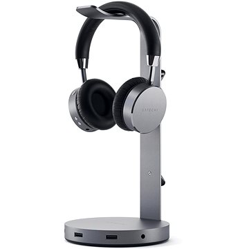 E-shop Satechi Aluminum Headphone Stand Hub - Space Grey