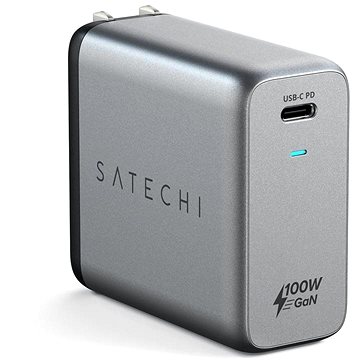 E-shop Satechi 100W USB-C PD Wall Charger GaN charging Space Grey