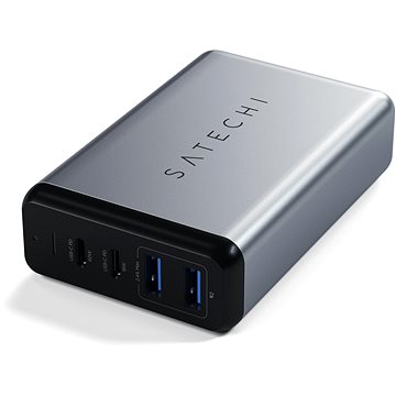 E-shop Satechi 75W Dual Type-C PD Travel Charger Space Grey