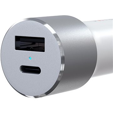 E-shop Satechi 72W Type-C PD Car Charger - Silver