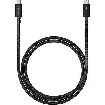 E-shop Satechi Thunderbolt 4 Pro Braided Cable 1m (PD240W,40Gpbs data,8K resolution) - Black