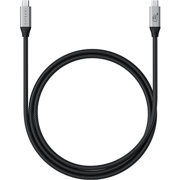 E-shop Satechi USB4 Pro Braided Cable 1.2m (PD240W,40Gbps data,8K/60Hz or 4K/120Hz) - Black