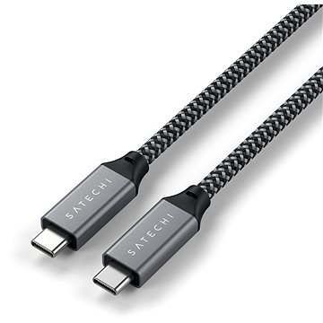 E-shop Satechi USB4 C-To-C Braided Cable 40 Gbps 80cm - Grey