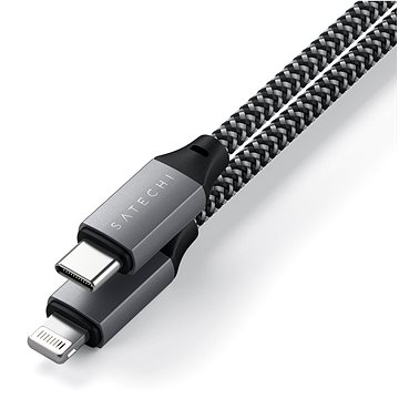 E-shop Satechi USB-C to Lightning Short Cable 25cm - Space Grey