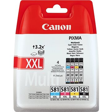 E-shop Canon CLI-581 C/M/Y/BK XXL Multipack