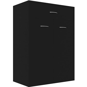 Botník černý 60×35×84 cm dřevotříska