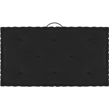Poduška na nábytek z palet černá 73×40×7 cm bavlna 324682