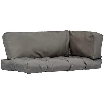 Podušky na paletový nábytek 3 ks šedé polyester