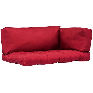Podušky na paletový nábytek 3 ks červené polyester