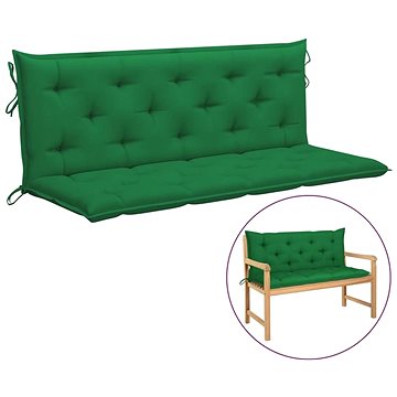 Poduška pro závěsné houpací křeslo zelená 150 cm textil