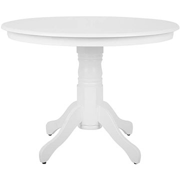Jídelní stůl bílo hnědý kulatý 100 cm AKRON, 130974