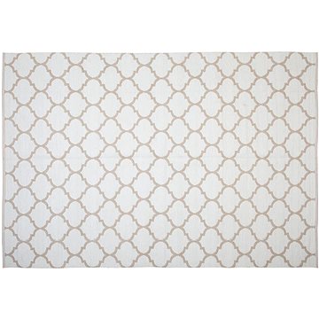 Béžový oboustranný koberec s geometrickým vzorem 140x200 cm AKSU, 141915