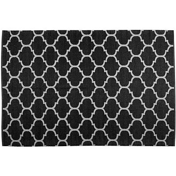 Oboustranný černo-bílý venkovní koberec 160 x 230 cm ALADANA, 142395