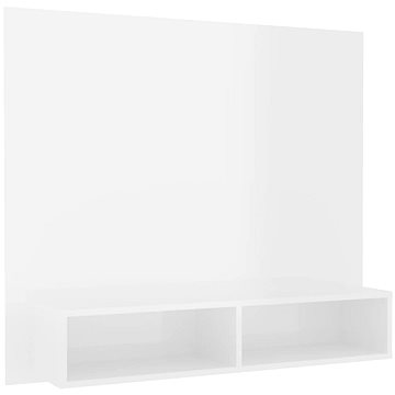 SHUMEE nástěnná bílá vysoký lesk 102 × 23,5 × 90 cm
