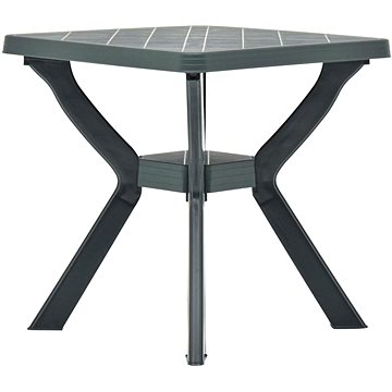 Bistro stolek zelený 70 x 70 x 72 cm plast