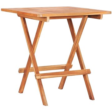Skládací bistro stolek 60 x 60 x 65 cm masivní teakové dřevo