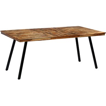Jídelní stůl z recyklovaného teaku a oceli 180x90x76 cm 245415