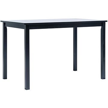 Jídelní stůl černý 114x71x75 cm masivní kaučukovník
