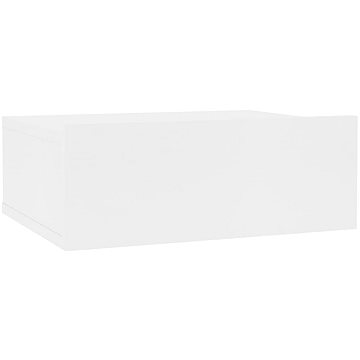 Nástěnný noční stolek bílý 40x30x15 cm dřevotříska
