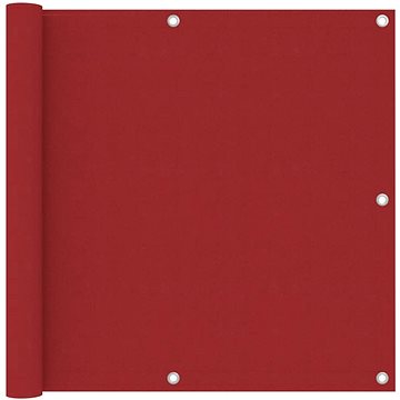 Balkónová zástěna červená 90×400 cm oxfordská látka 135037