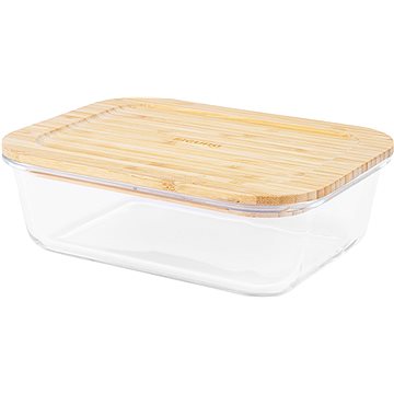 Siguro Dóza na potraviny Glass Seal Bamboo 1,5 l, 7 x 22,5 x 17 cm