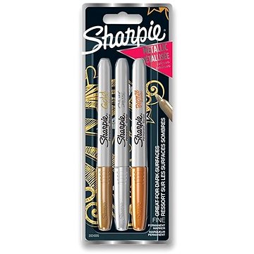 E-shop SHARPIE Metallic Marker 1,4 mm - 3 Metallic-Farben