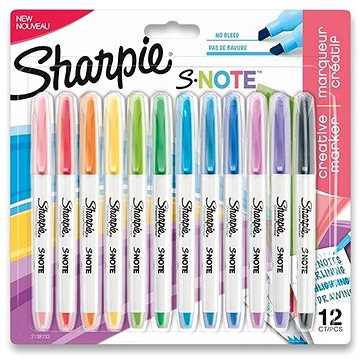 E-shop SHARPIE S-Note Marker - 12 Farben
