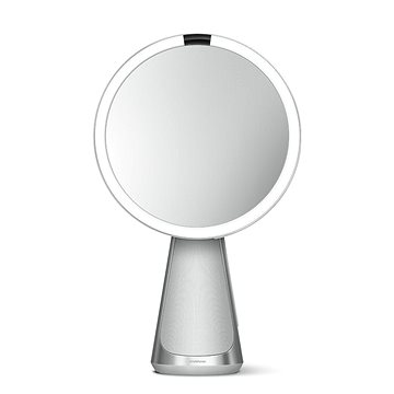 Simplehuman Sensor Hi-Fi kosmetické zrcátko, LED osvětlení, 5x zvětšení, Alexa, Wi-fi
