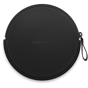 E-shop Simplehuman Sensor Compact Zip Case schwarzes Reißverschlussgehäuse für ST9002 Taschenspiegel