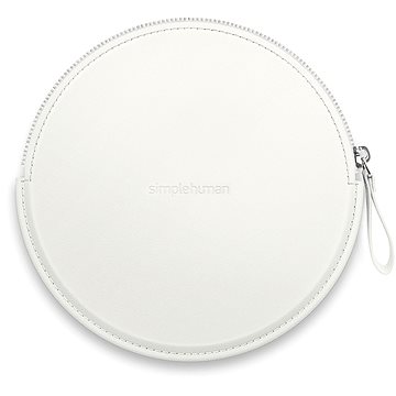 E-shop Simplehuman Sensor Compact Zip Case weißes Gehäuse mit Reißverschluss für Taschenspiegel ST9003