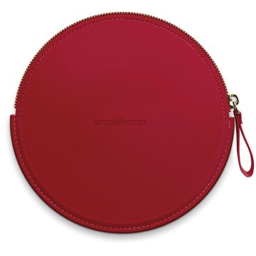 E-shop Simplehuman Sensor Compact Zip Case rotes Gehäuse mit Reißverschluss für Taschenspiegel ST9004