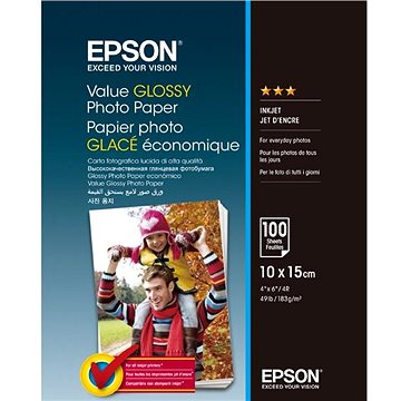 E-shop EPSON Value Glossy Photo Paper 10x15cm 100 Blatt