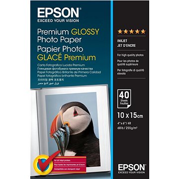 E-shop Epson Paper Premium Glossy Photo 10 x 15 40 Blatt
