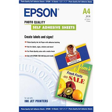 E-shop Epson Selbstklebendes Fotopapier - A4 - 10 Blätter