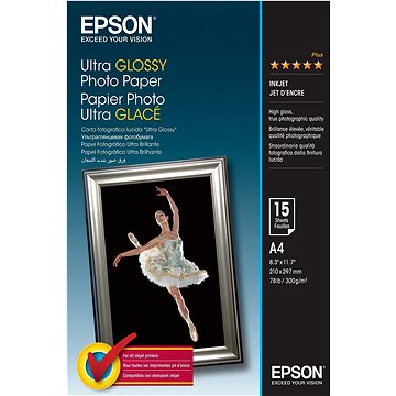 E-shop Epson Ultra Glossy Fotopapier - A4 - 15 Blätter